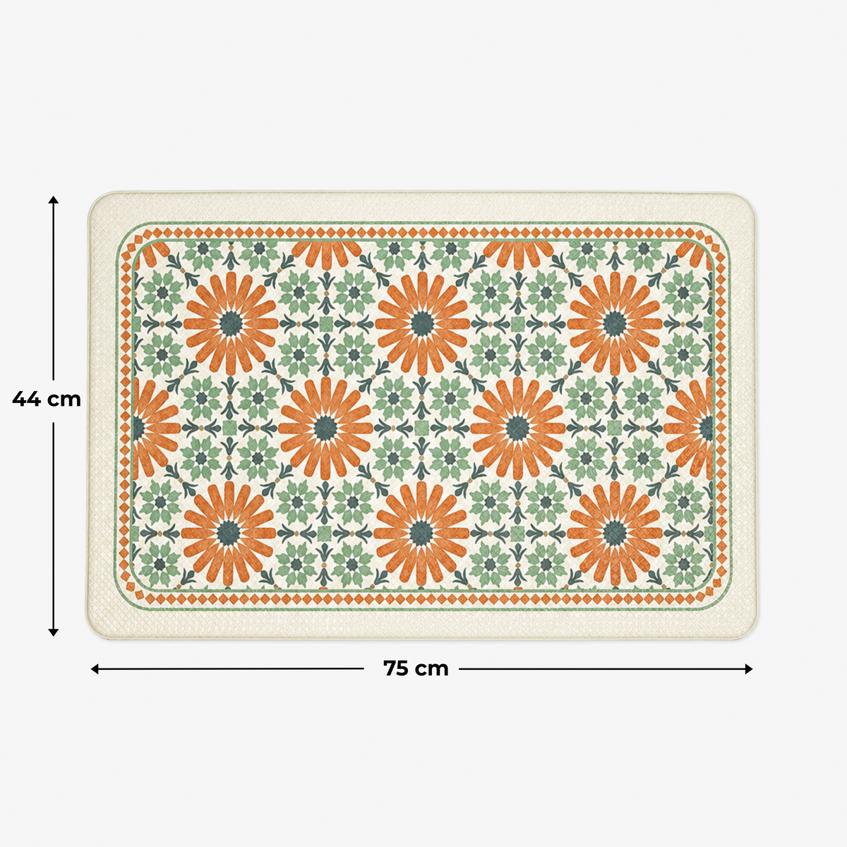 Premium Floral Anti-Slip Doormat for Entryway/Kitchen/Bathroom