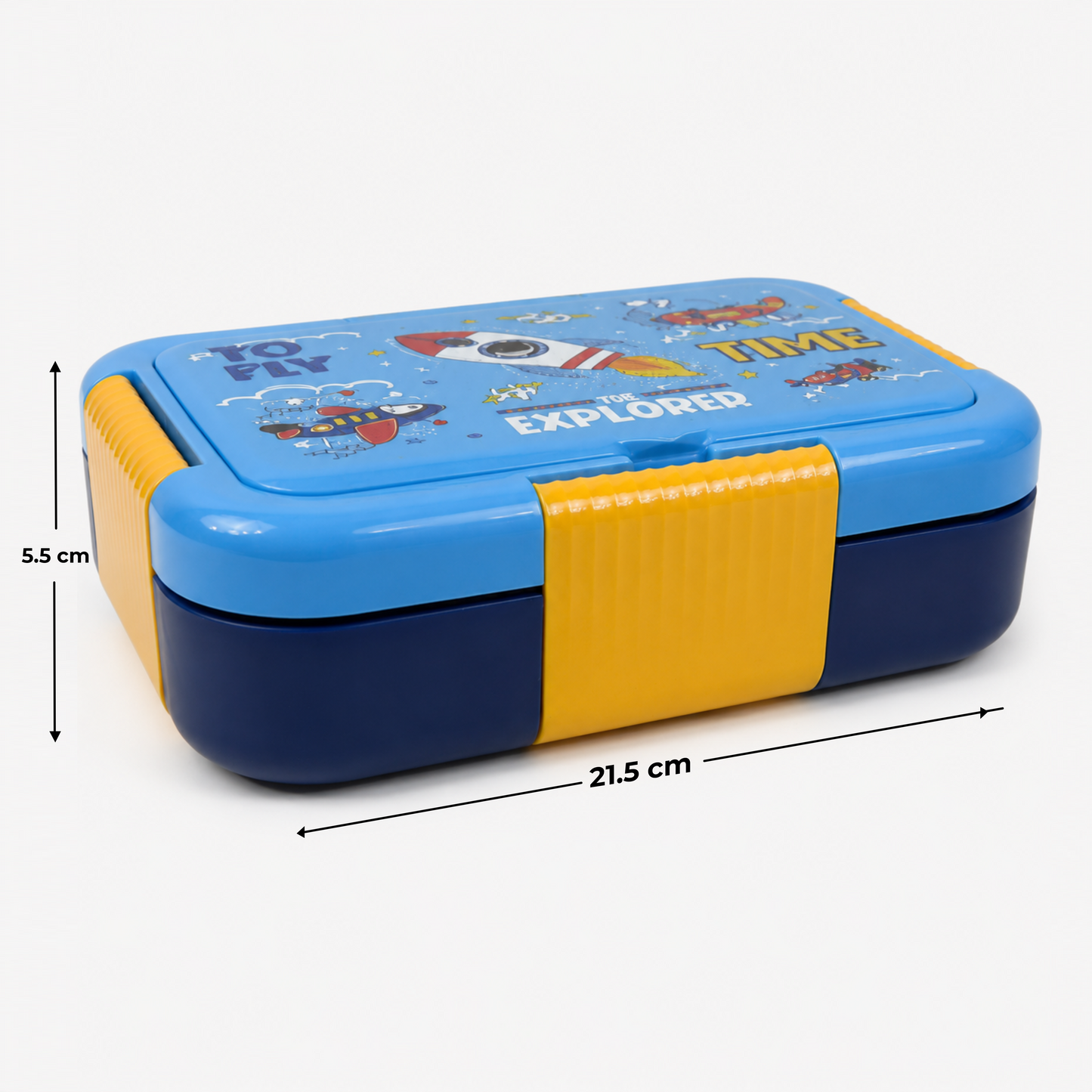 Stainless Steel Bento Lunch Box – 3 Airtight Containers – 750ml