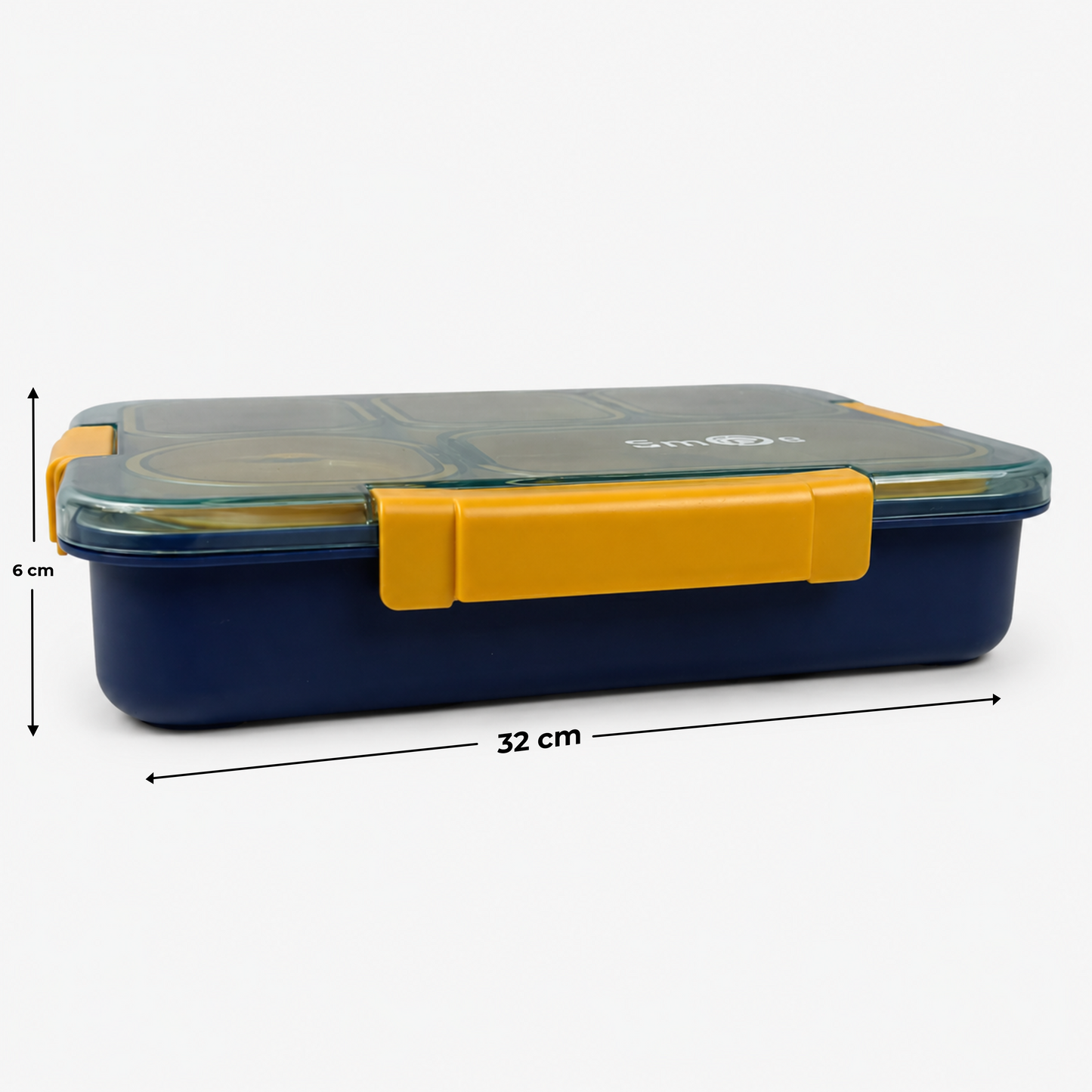 Bento Stainless Steel Lunch Box – 5 Compartment – 1400ml