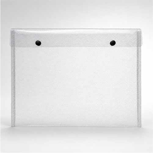 A4 Snap Button Document Pouch with Crosshatch Finish - Set of 4