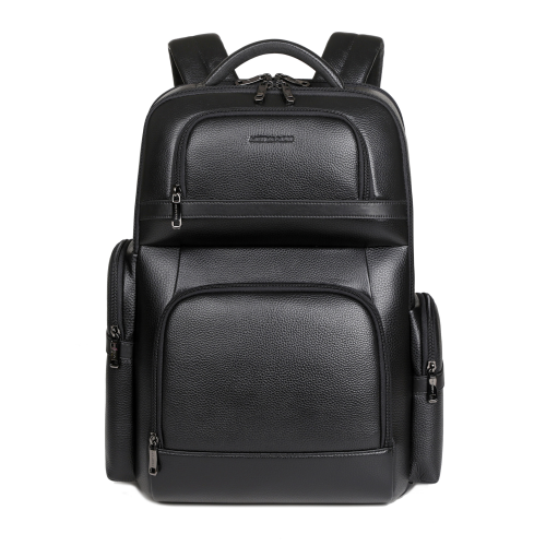 Luxury Anti-Theft Leather Laptop Backpack with USB Charging
