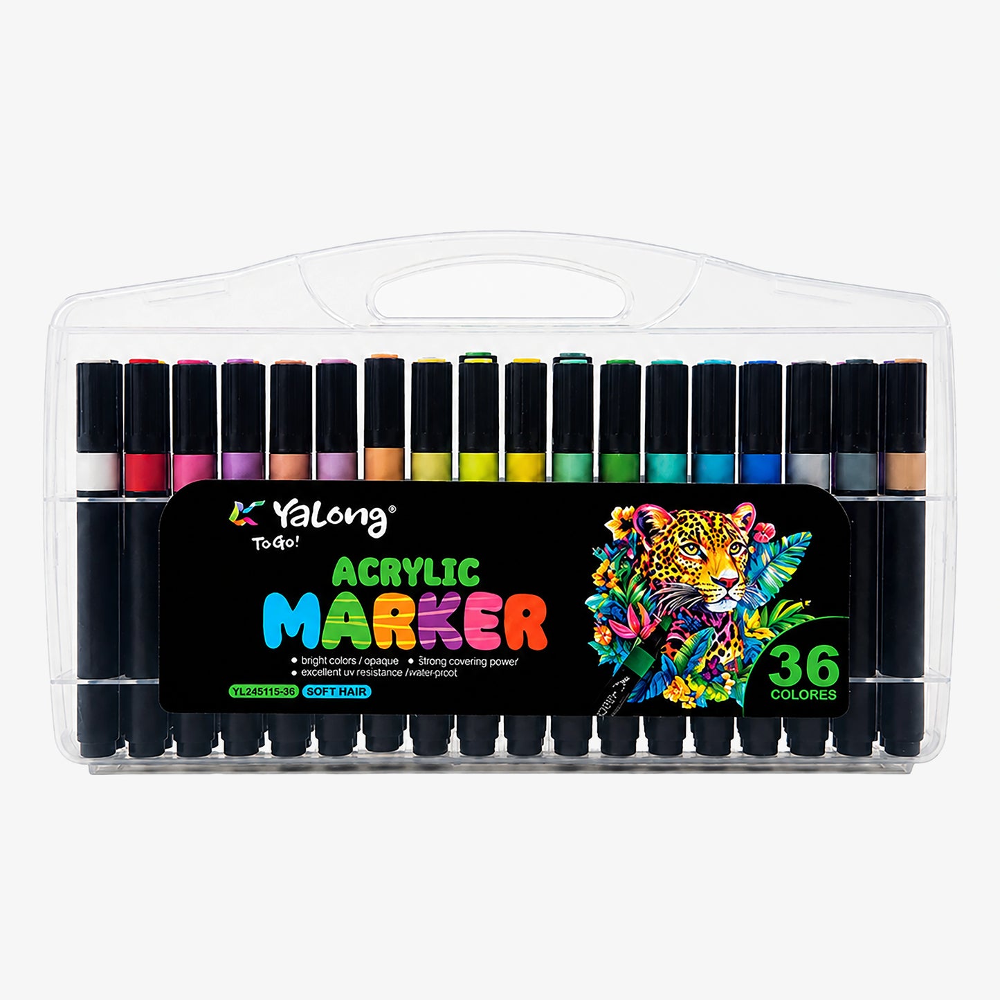 Yalong Acrylic Paint Markers Set for Canvas, Glass & Rock Art