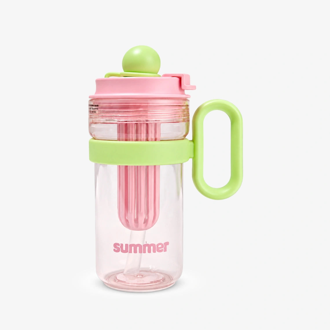 Cute Kids Ball Cup Sipper Bottle with Straw - 550ml