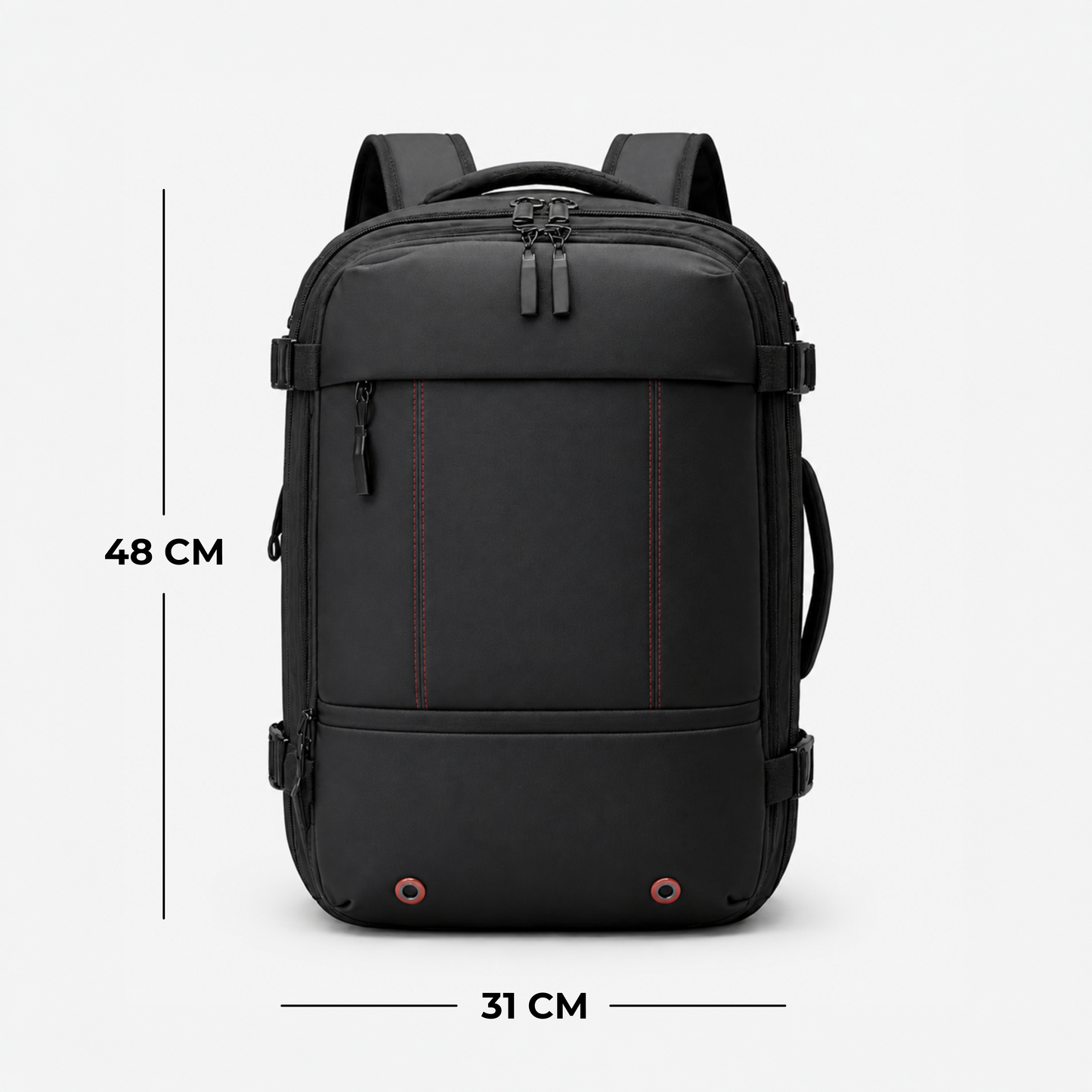 Smartest Double Space PU Vacuum Compression Travel Backpack