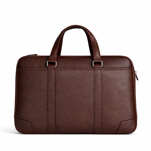 Premium Leather Laptop Bag for Men with Shoulder Strap & Organizer
