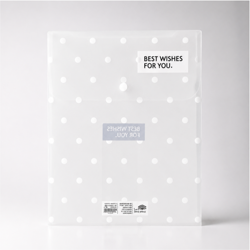 A4 Waterproof Button Closure File Organizer Folder