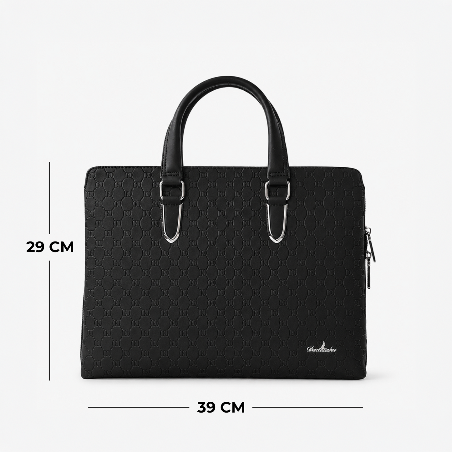 Premium Textured PU Leather Unisex Laptop Briefcase