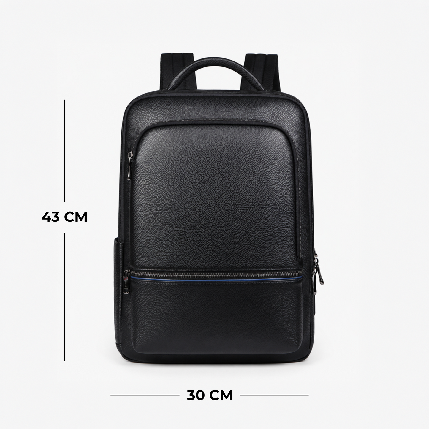 Smart Waterproof Genuine Leather Travel Backpack/Laptop Bag
