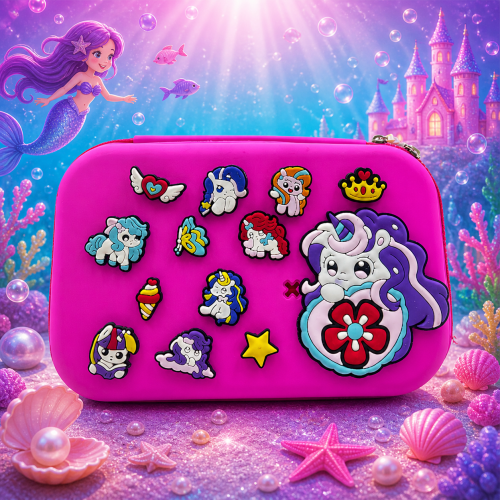DIY Kids Unicorn Pencil Box with Removable Charms