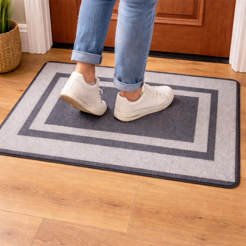 Premium Woven Pattern Anti-Slip Doormat for Bathroom/Kitchen