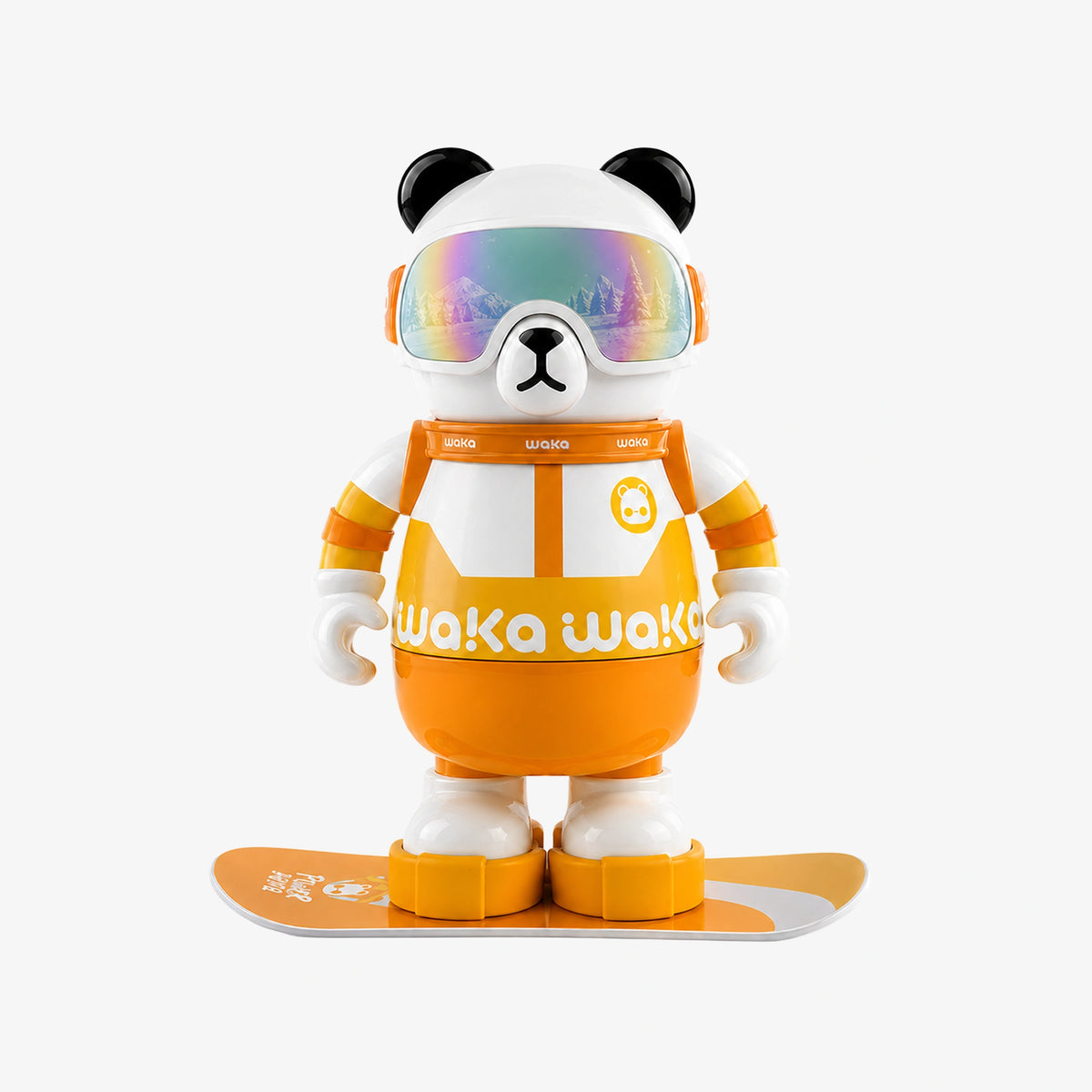 Waka Snowboarder Panda Insulated Water Bottle with Strap - 530ml
