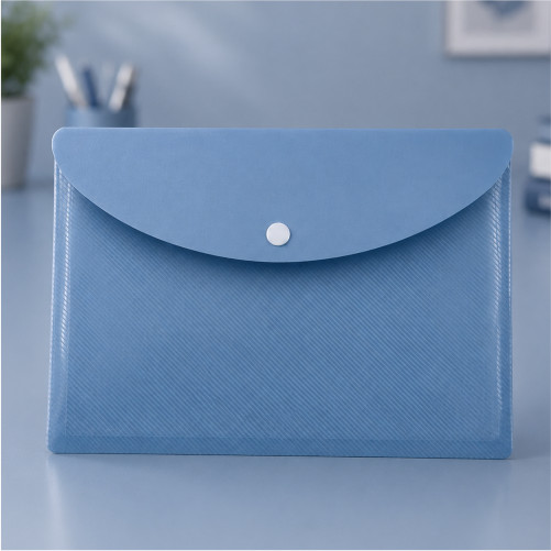 A5 Waterproof Poly Document Folder with Tab Closure- A5 paper size