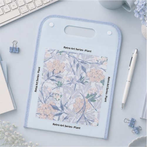 Retro Art Expanding File Folder with 13 Storage Layers