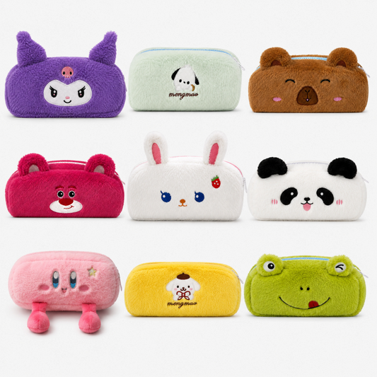 Premium Plush Pencil Pouch for Kids with Spacious Storage