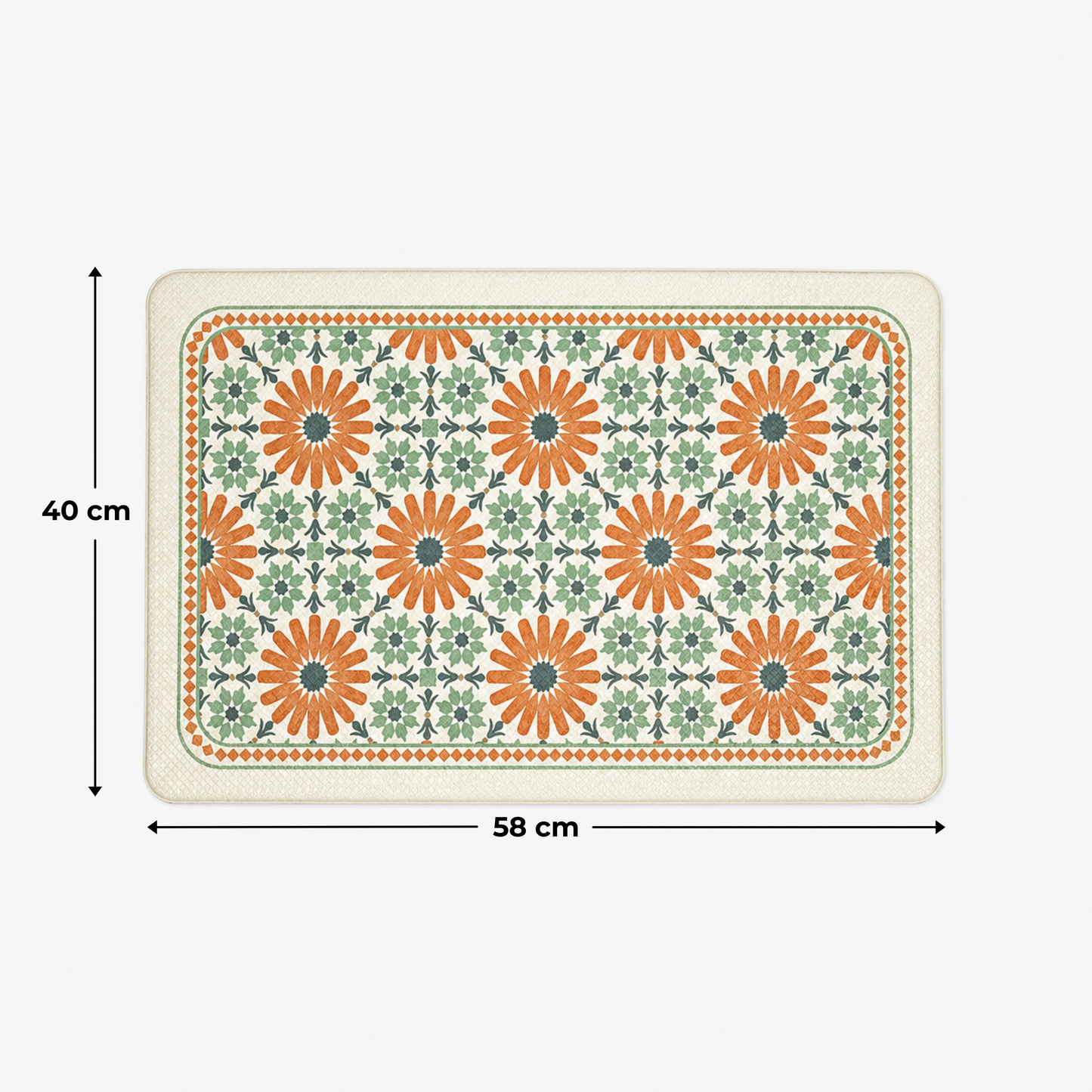 Premium Floral Anti-Slip Doormat for Entryway/Kitchen/Bathroom