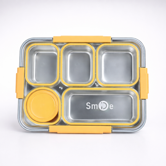 Bento Stainless Steel Lunch Box – 5 Compartment – 1400ml