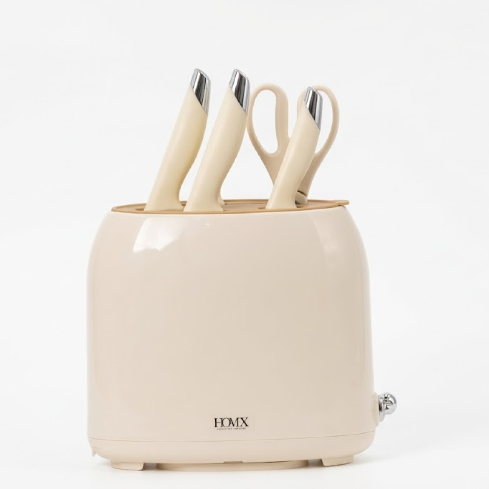 Premium Knife Holder/Organiser with 4 Knives & 1 Scissor