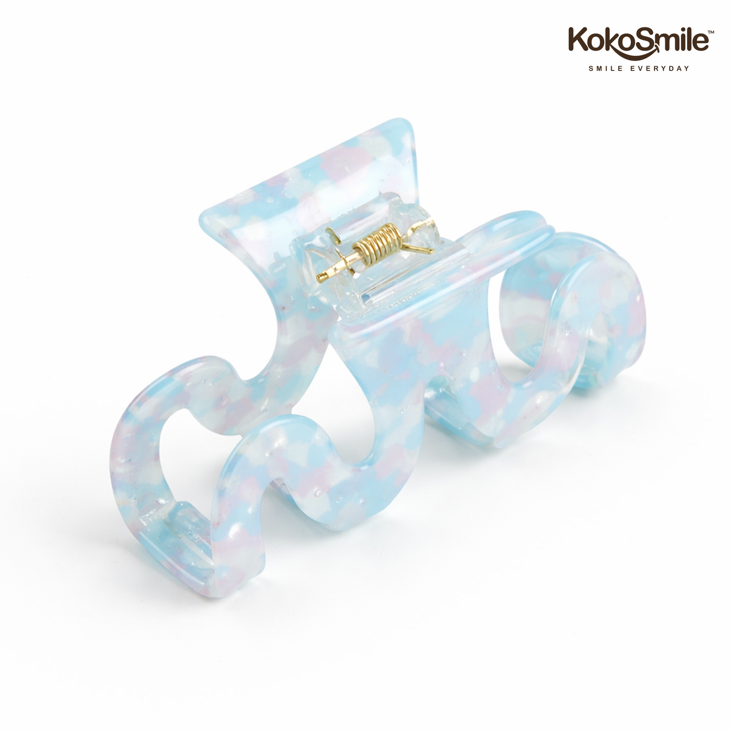 Pastel ABS Cloud Hair Claw Clip – Anti-Slip Wave Hair Clip for Women