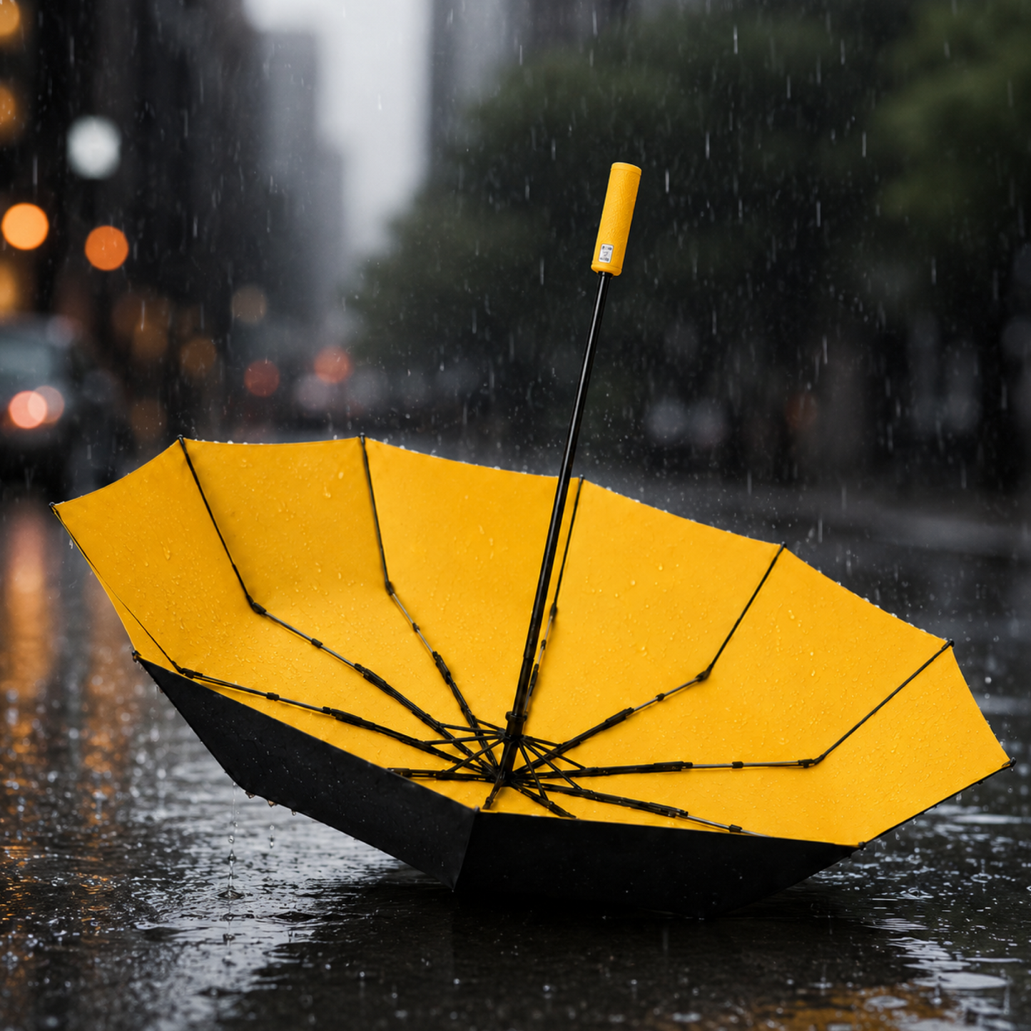 Large Automatic Windproof & Waterproof Umbrella with Wide Canopy