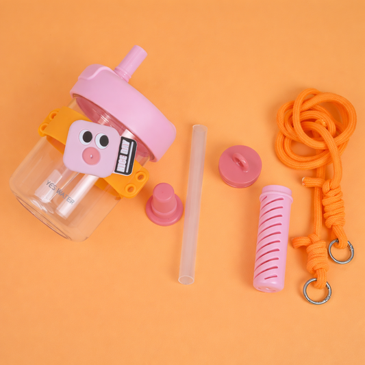 Super Cute Trendy Tritan tumbler bottle with Straw for Kids - 500ml