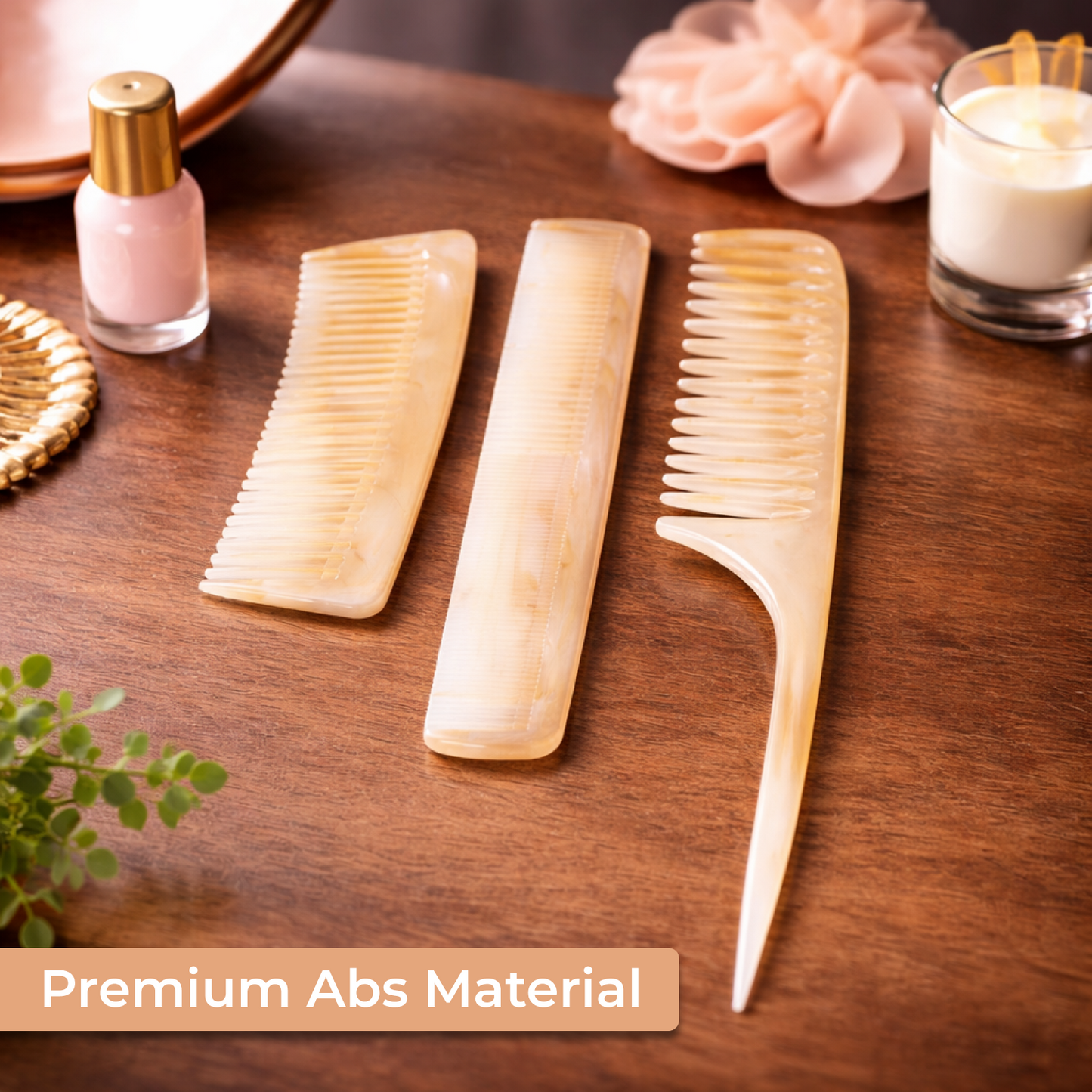 3-in-1 Hair Comb Set| Detangling, Styling & Tail Comb