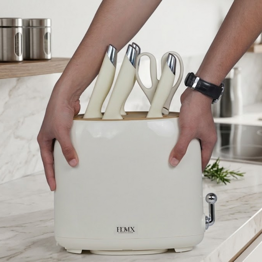 Premium Knife Holder/Organiser with 4 Knives & 1 Scissor