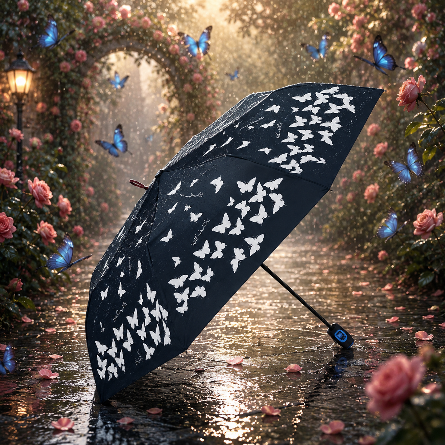 Magical Colour Changing UV Protection Folding Umbrella