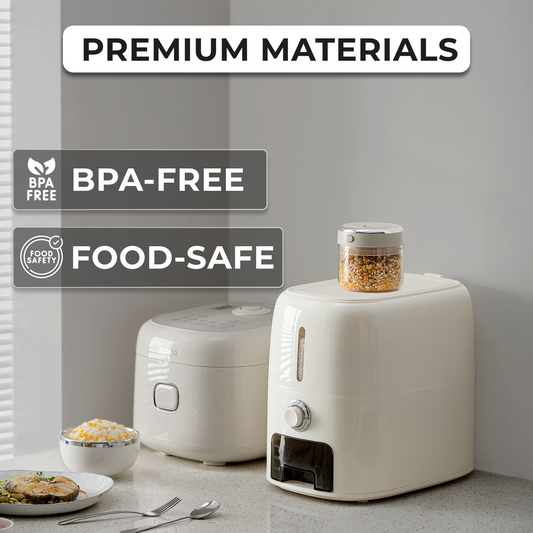 Rice Storage Container Cum Dispenser Tray | 5kg/10kg | BPA-Free & Odorless