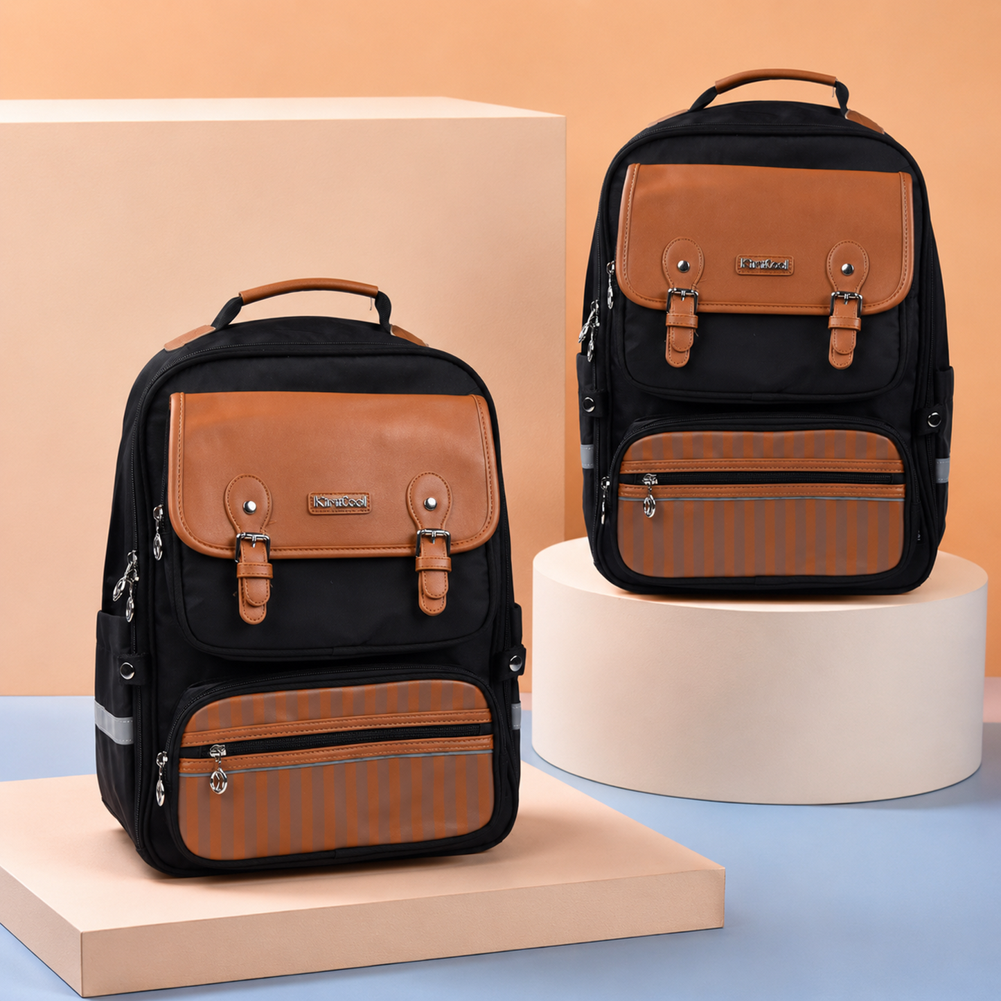 Blue Ergonomic School Bag Backpack for Kids