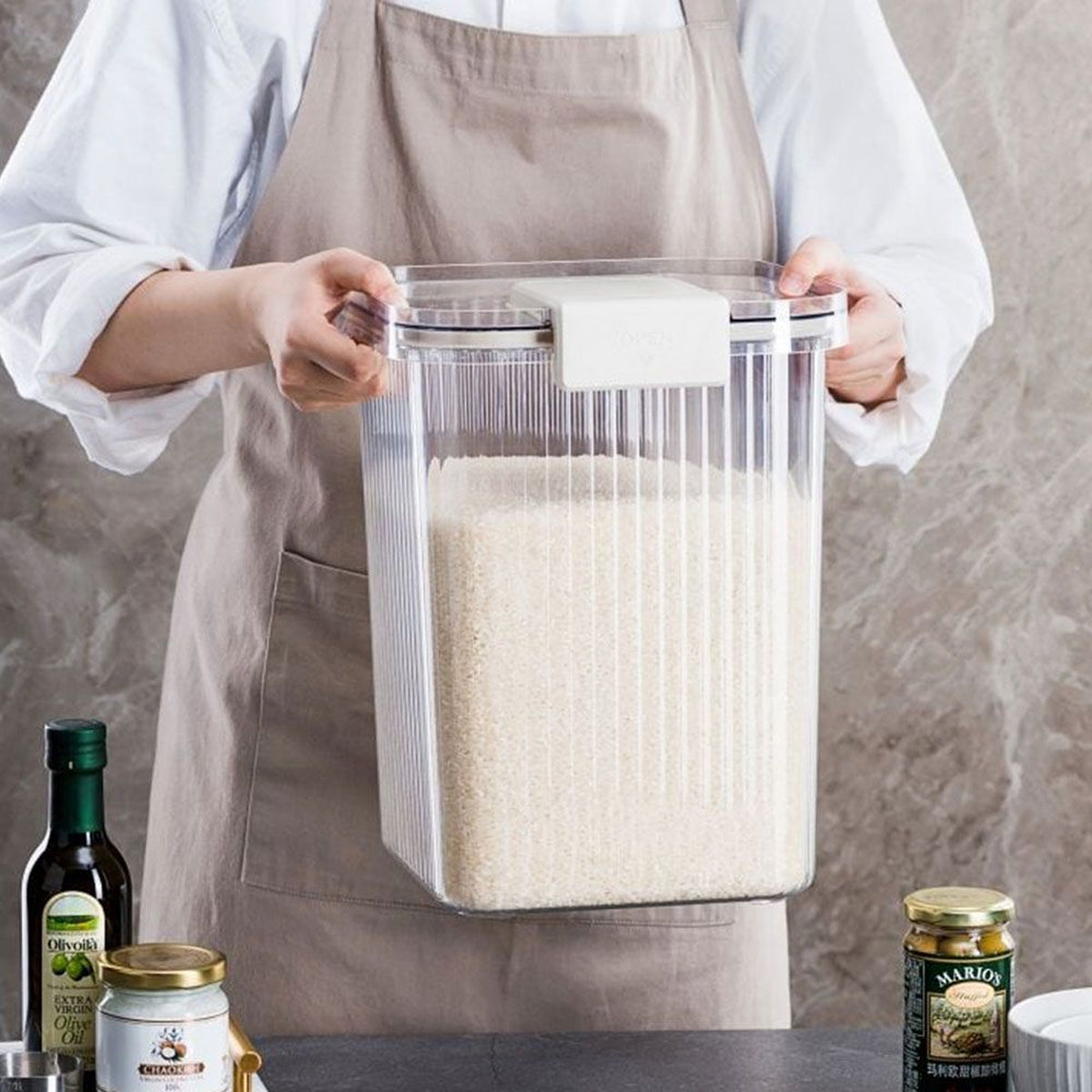 Airtight Moisture-proof Rice & Cereal Storage Container - 5kg, 10kg