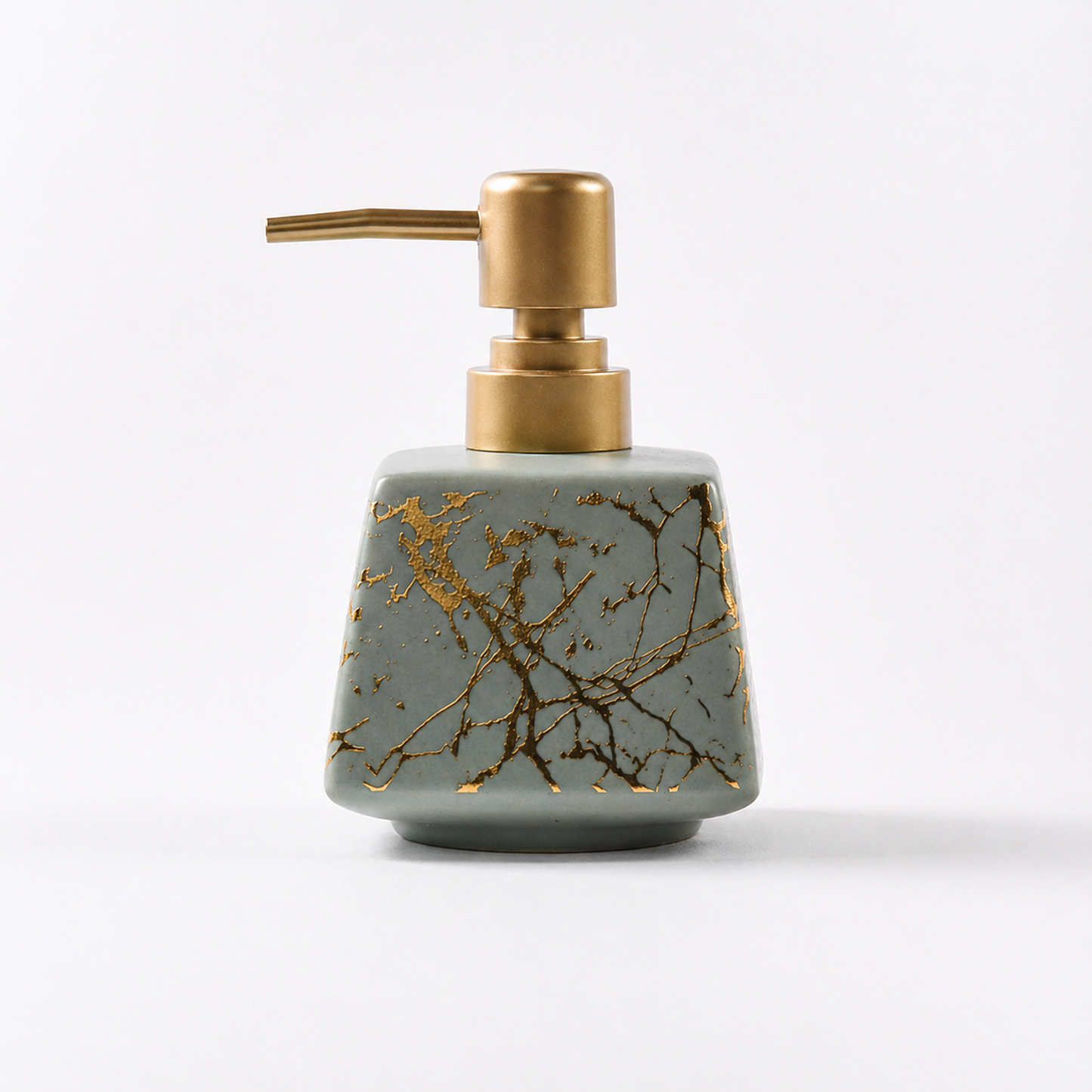 Ceramic Marble Textured Soap Dispenser - 350ml