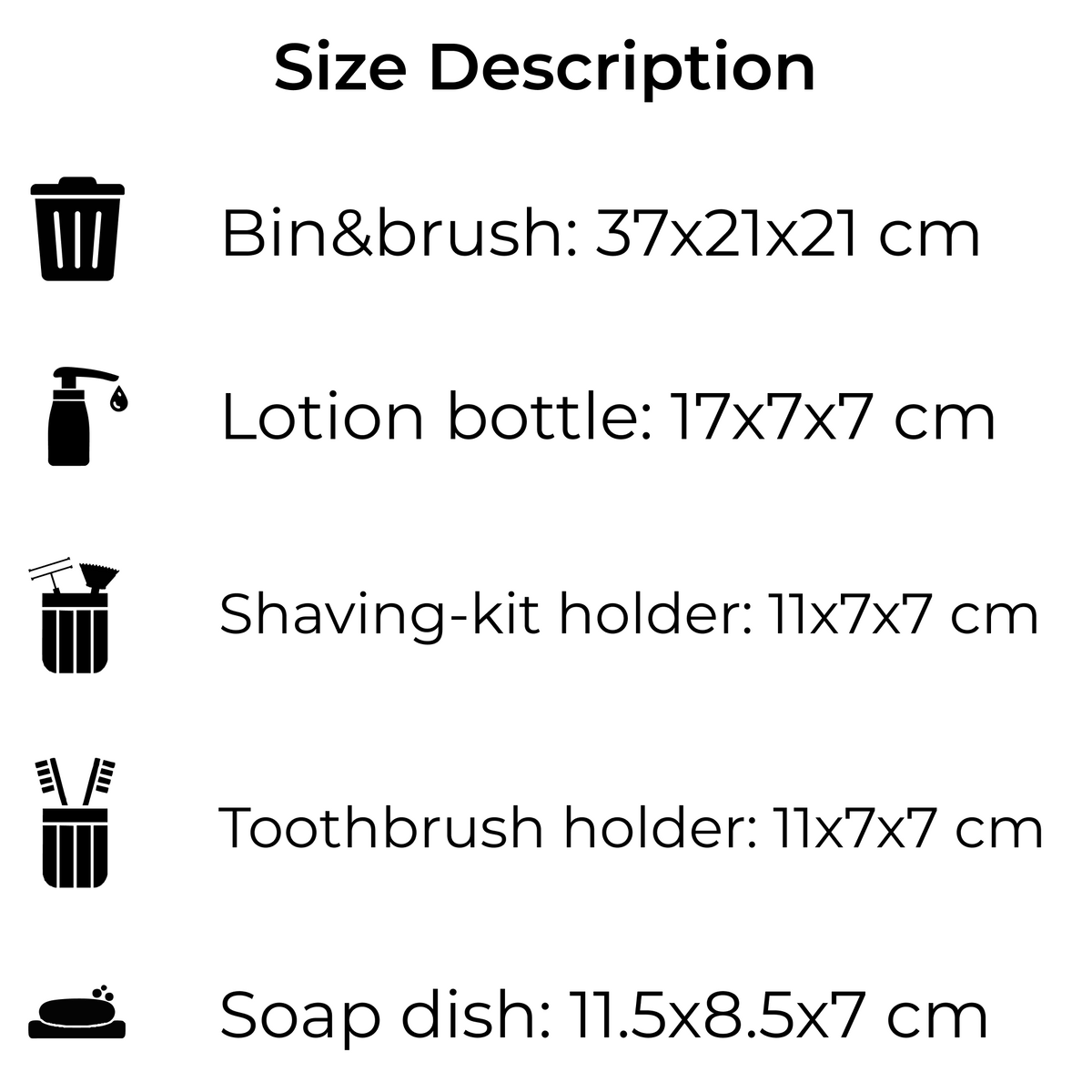 Luxury ABS Bathroom Accessories Set with Wooden Finish