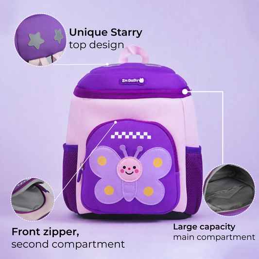 Cute Kids Cartoon Backpack Lightweight Neoprene School Bag