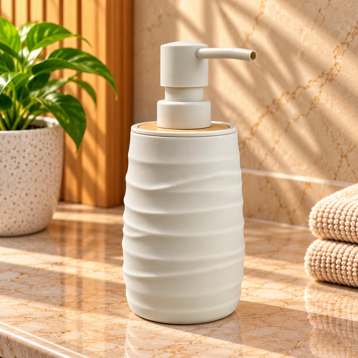 Unbreakable ABS Liquid Soap Dispenser Bottle 380ml