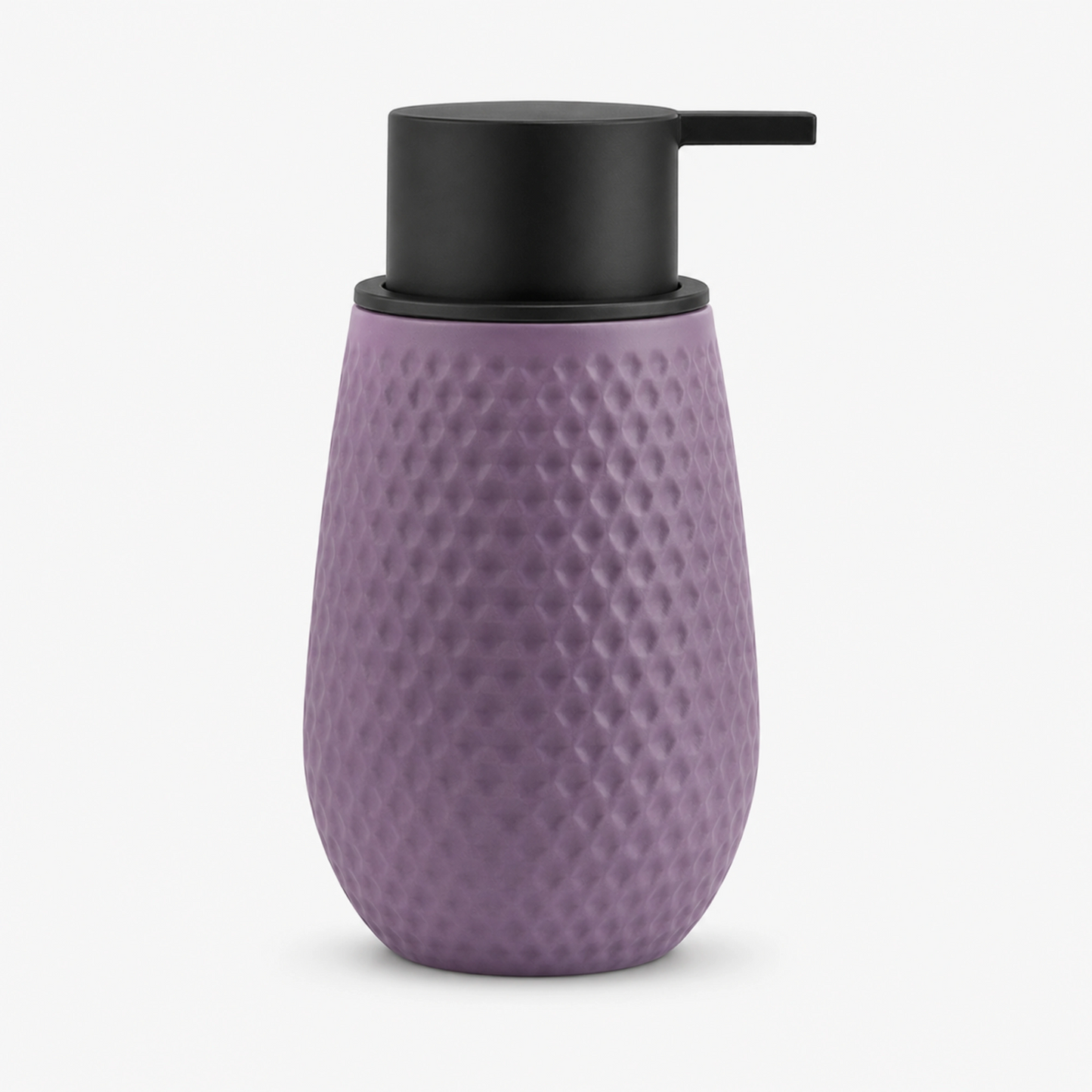 Unbreakable Acrylic Matte Textured Soap Dispenser for Bathroom 380ml