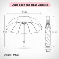 Premium Solid Color Windproof Outdoor Umbrella with Tilt Feature