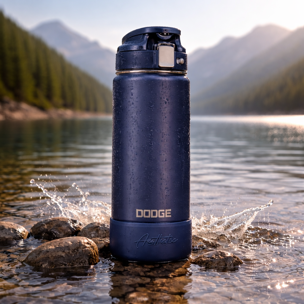 Dodge Aesthetic Premium Insulated Steel Water Bottle - 600ml