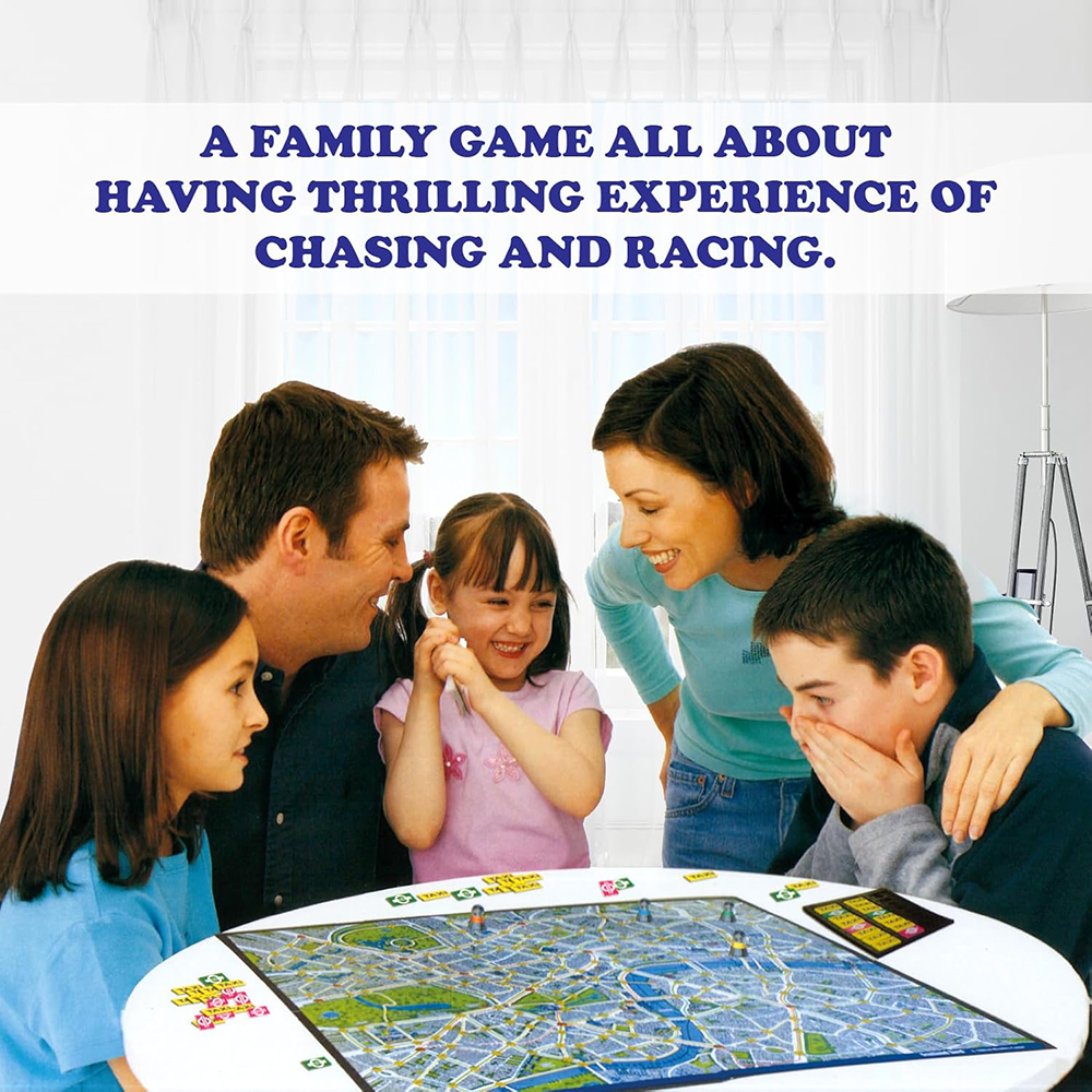 Funskool Games, Scotland Yard, A Compelling Detective and Strategy, Animal Board Game for Kids & Family, 2-3 Players, Ages 10 and Above, Multicolour