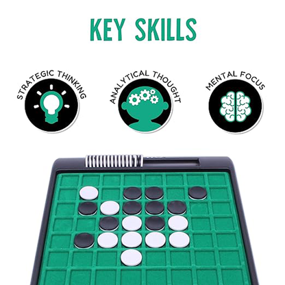 Funskool Othello Classic, Strategy Game, Board Game for Kids, Adults, Families, Educational, Fun, 2 Players, Family Fun, Learning Activity Toy for Childrens, Gift Set for Kid, Ages 7+ Years