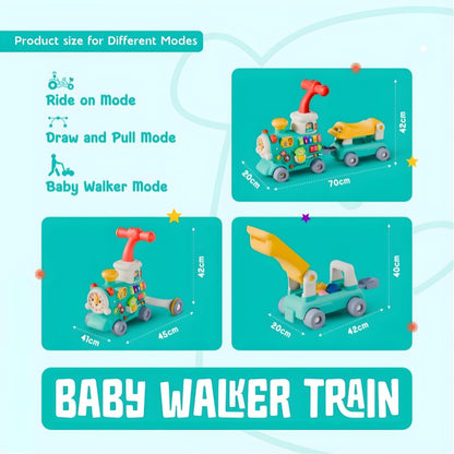 Toybie Kids Musical Train Toy with Detachable Wagon – Interactive Learning & Activity Engine for Toddlers