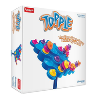 Funskool Original Topple, Strategy Game, Board Game for Kids, Adults, Families, Educational, Fun, 2 to 4 Players, Family Fun, Learning Activity Toy for Childrens, Gift Set for Kid, Ages 6+ Years