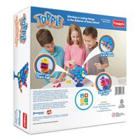 Funskool Original Topple, Strategy Game, Board Game for Kids, Adults, Families, Educational, Fun, 2 to 4 Players, Family Fun, Learning Activity Toy for Childrens, Gift Set for Kid, Ages 6+ Years