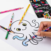 Yalong Floral Print Colour Pencils Set for Kids Art & Craft