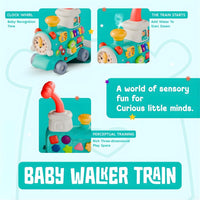 Toybie Kids Musical Train Toy with Detachable Wagon – Interactive Learning & Activity Engine for Toddlers