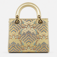 Luxe Hangzhou Silk Leather Tote Handbag for Women