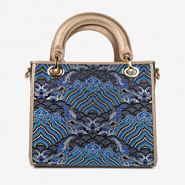 Luxe Hangzhou Silk Leather Tote Handbag for Women