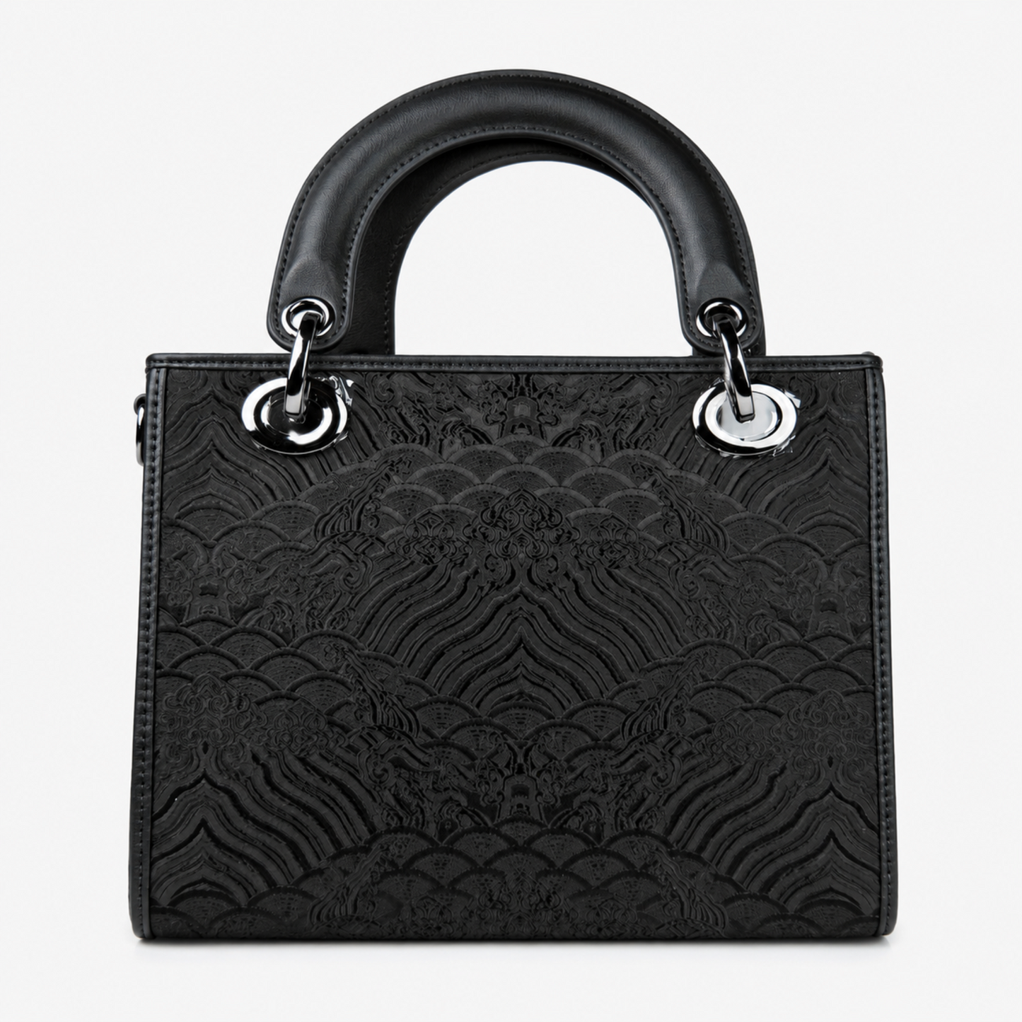 Luxe Hangzhou Silk Leather Tote Handbag for Women