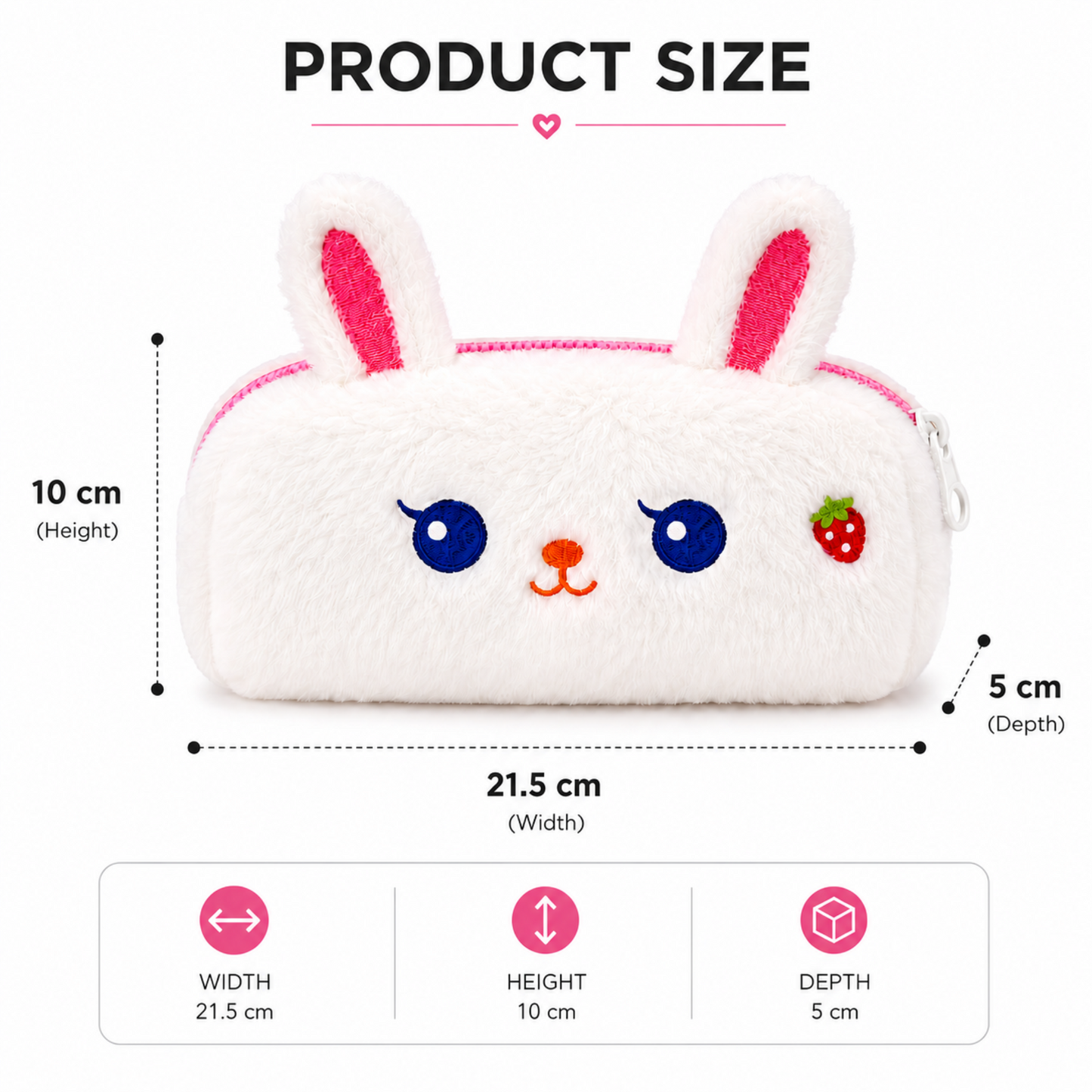 Premium Plush Pencil Pouch for Kids with Spacious Storage