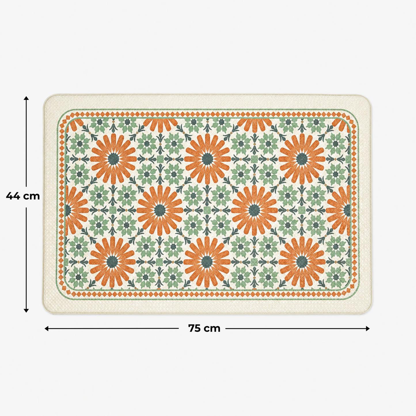 Premium Floral Anti-Slip Doormat for Entryway/Kitchen/Bathroom
