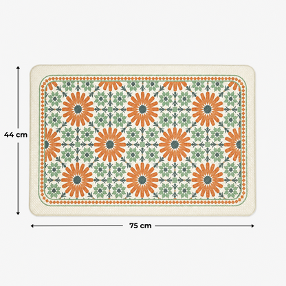 Premium Floral Anti-Slip Doormat for Entryway/Kitchen/Bathroom